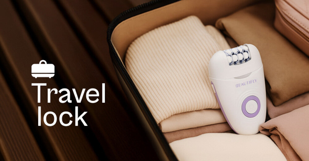 Depilator BEAUTIFLY Compactsilik Epil Pewność w podróży Blokada podróżna  ochrona pielęgnacja