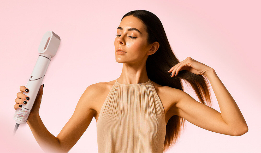 Suszarko-lokówka BEAUTIFLY Multi Styler Stylebliss Rose 50 mm 1200 W Ekspresowe przygotowanie Szeroka dysza Szybkie przygotowanie