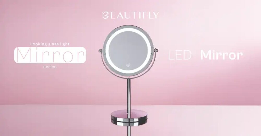 Lusterko kosmetyczne BEAUTIFLY Looking Glass Light kv początek opisu