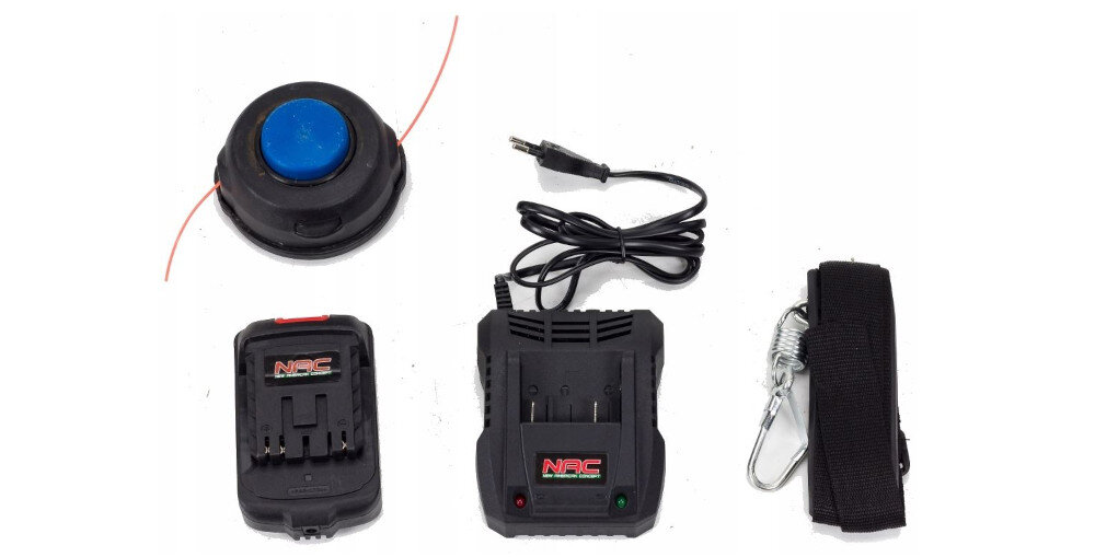 Podkaszarka akumulatorowa NAC BKB18-B15-S akumulator bateria bez prądu 