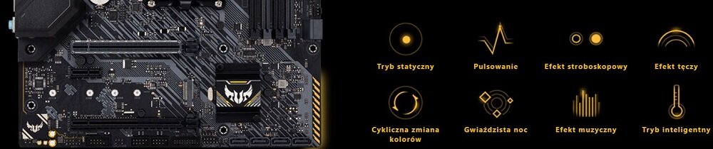 Płyta główna ASUS Tuf Gaming B450M-Plus II - oswieltenie