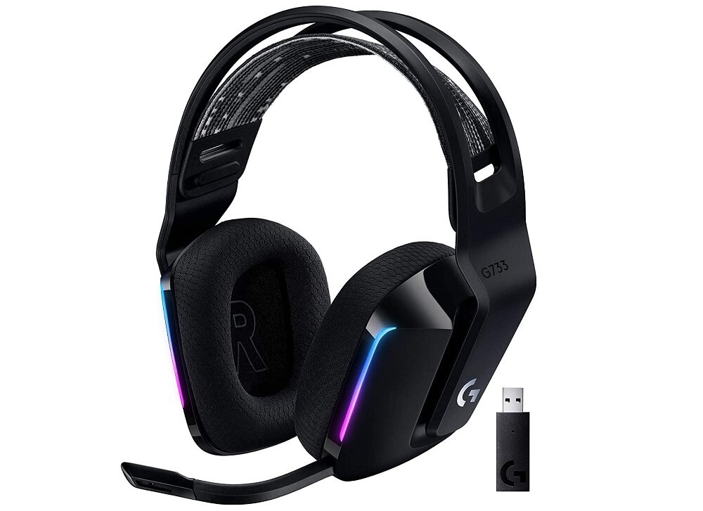 Słuchawki LOGITECH G733 Lightspeed czysty wyraźny dźwięk dla graczy do muzyki do wideokonferencji