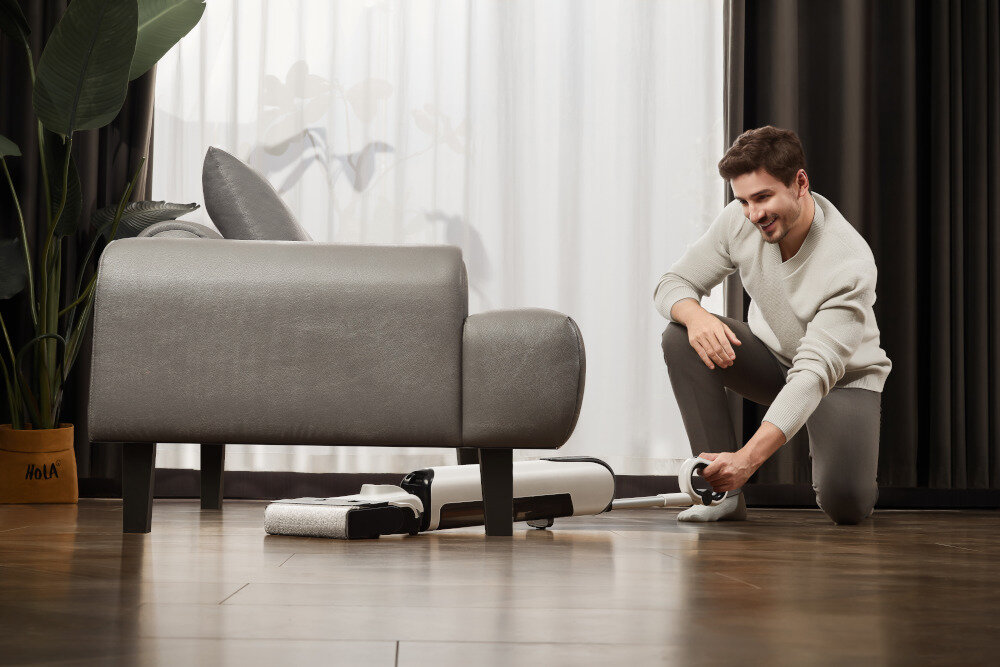 Odkurzacz UWANT D700 z funkcją mopowania i stacją ładowania Biały Długi czas pracy Do 45 minut pracy powierzchnia