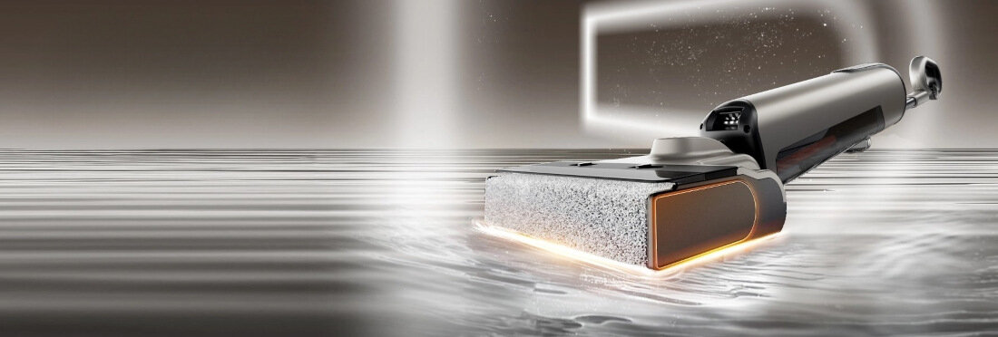 Odkurzacz UWANT D700 z funkcją mopowania i stacją ładowania Szar wygląd prezentacja wizualizacja design Kompleksowa czystość bez wysiłku