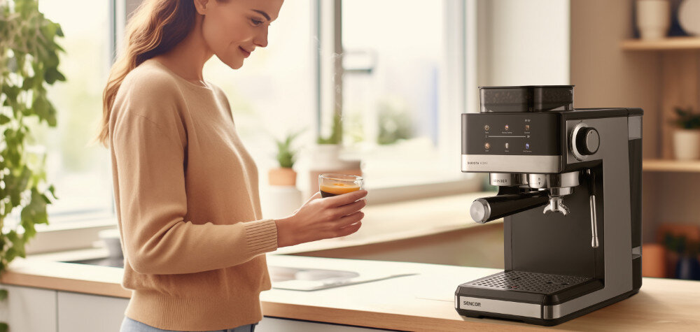 Ekspres SENCOR SES 5000SS  zdjęcie lifestyle System Thermoblock