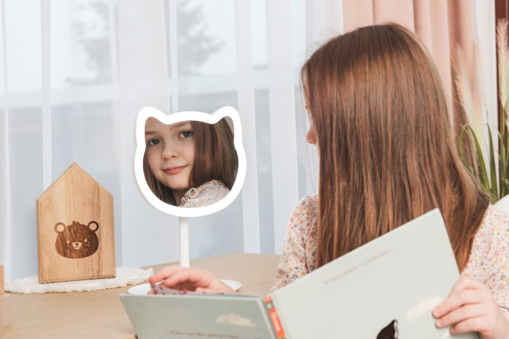 Lusterko kosmetyczne INNOGIO Gioperfect Biały kotek