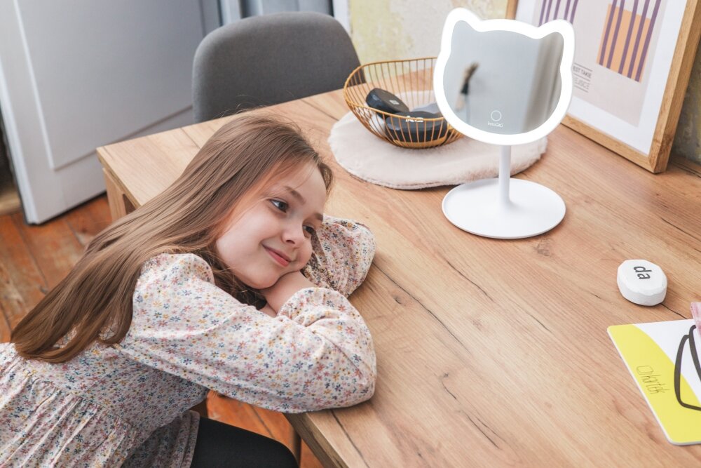 Lusterko kosmetyczne INNOGIO Gioperfect White Cat