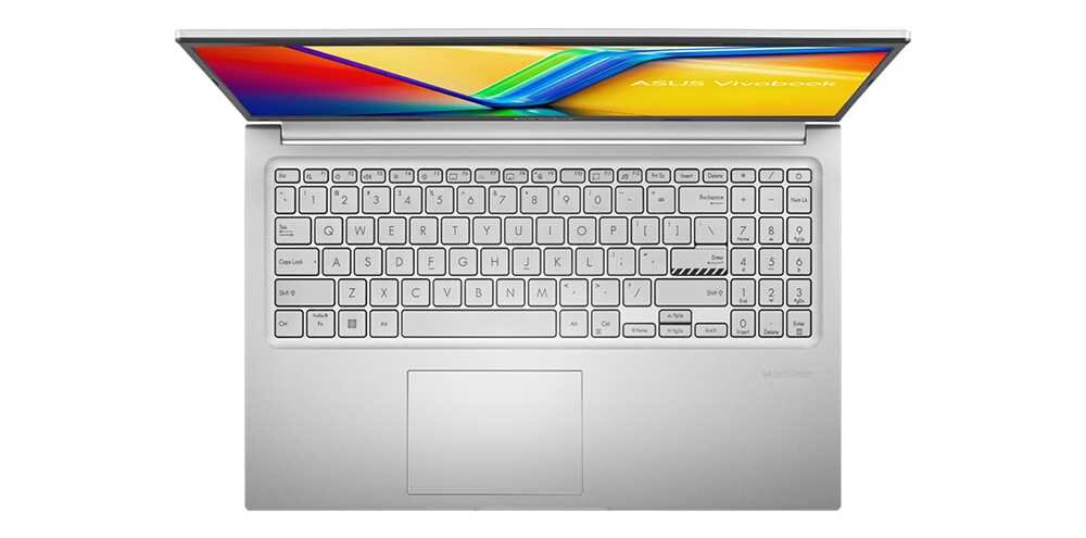 Zbliżenie na klawiaturę ASUS ErgoSense z palcami podczas pisania – Klawiatura ErgoSense