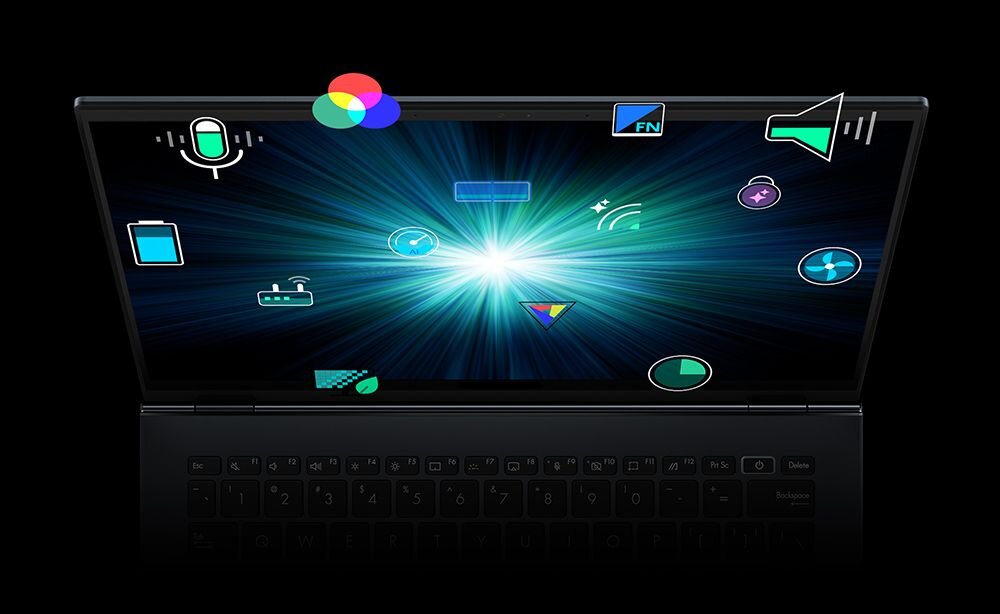 Ekran aplikacji MyASUS w laptopie ASUS VivoBook 16 – Zarządzanie i wsparcie MyASUS