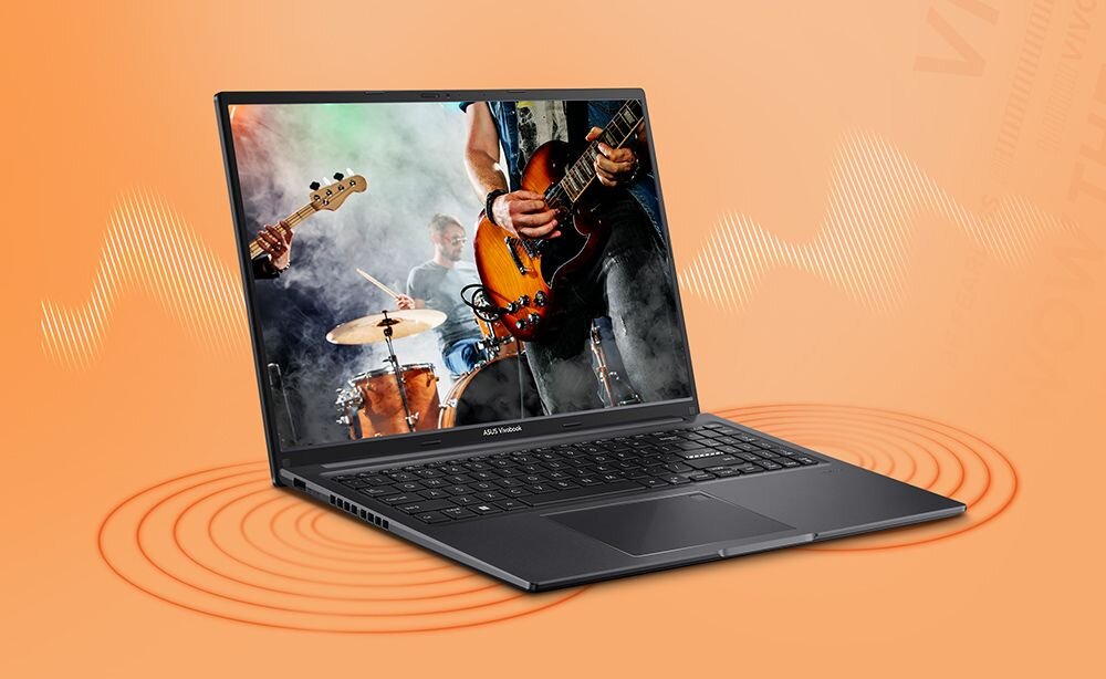 Laptop ASUS VivoBook 16 z systemem audio Dirac – Dźwięk Dirac