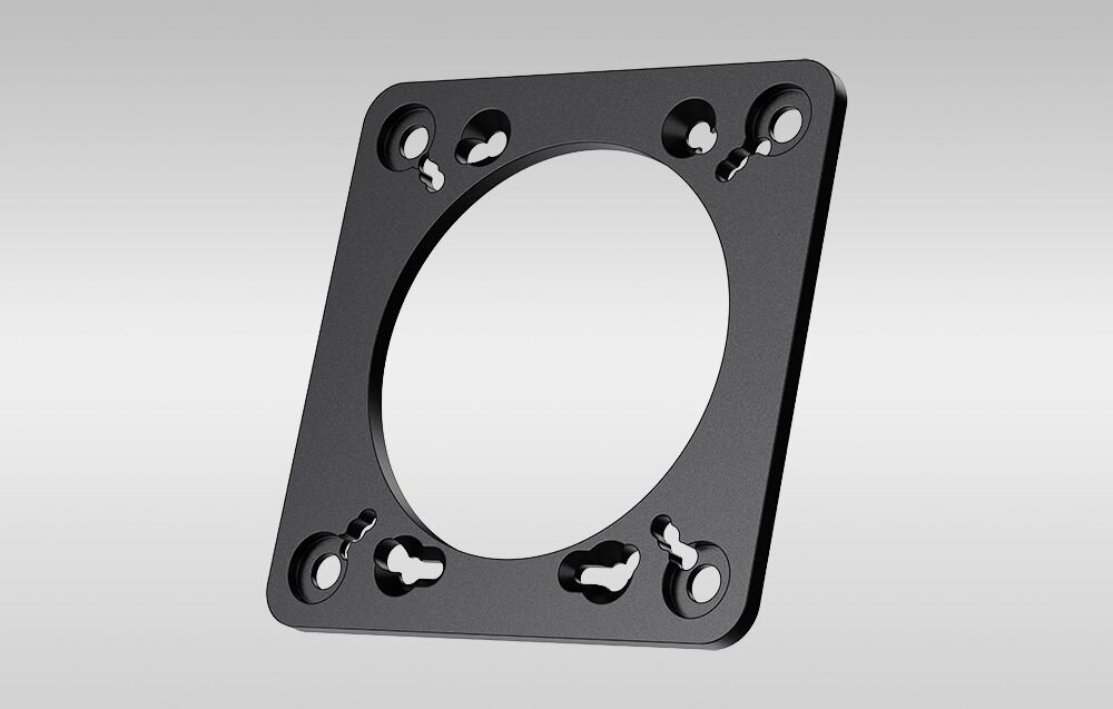 Zestaw do montażu manetek RS065 MOZA Racing RS077 Pojedyncza płyta montażowa MOZA Racing RS077 w ujęciu pod kątem kompatybilność wymiary inne marki