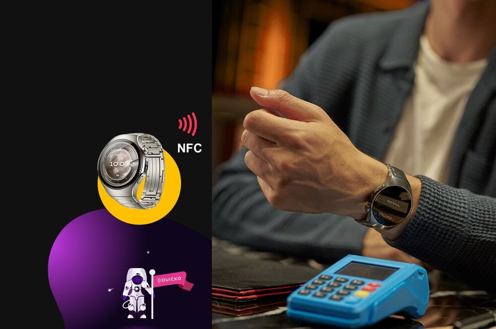 Smartwatch HUAWEI Watch nfc platnosci zblizeniowe