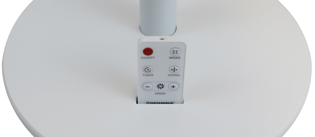 Wentylator GERMINA DER ELEKTRIKER GW-0054 Biały Wygodne sterowanie pilot panel dotykowy wygoda użytkowania parametry