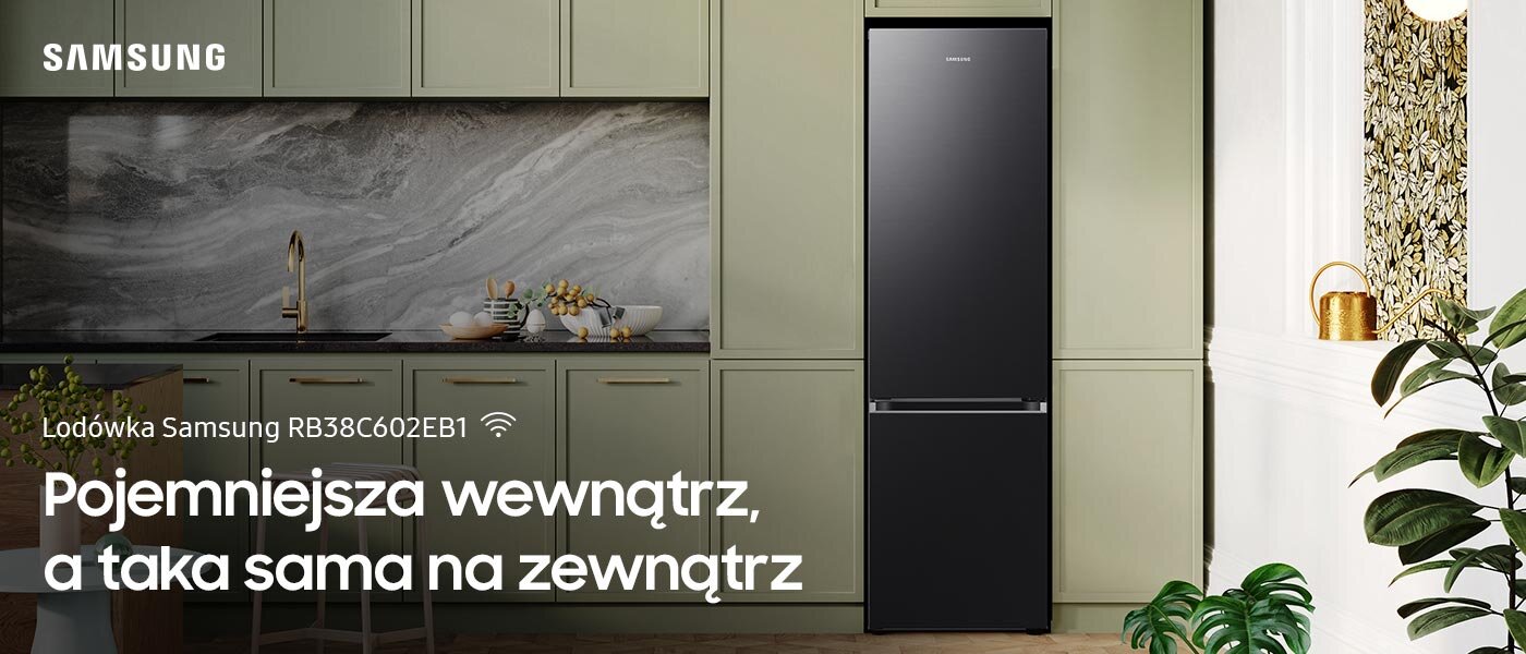 Samsung Grand+ RB38C602EB1 w nowoczesnym wnętrzu - Media Expert Lodówka Samsung Grand+ RB38C602EB1 w nowoczesnym wnętrzu - Media Expert