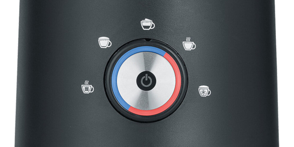 Spieniacz do mleka SEVERIN SM 3588 na każdą okazję dwa ustawienia ilość mleka delikatna lub gęsta pianka preferencje cappuccino, latte macchiato innych mlecznych napojów na ciepło i na zimno