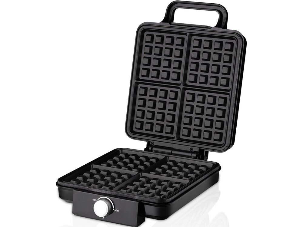 Gofrownica EXTRALINK EX.29829 Czarny specjalna powłoka nieprzywierająca, łatwe wyjmowanie gofrów, mniej szorowania