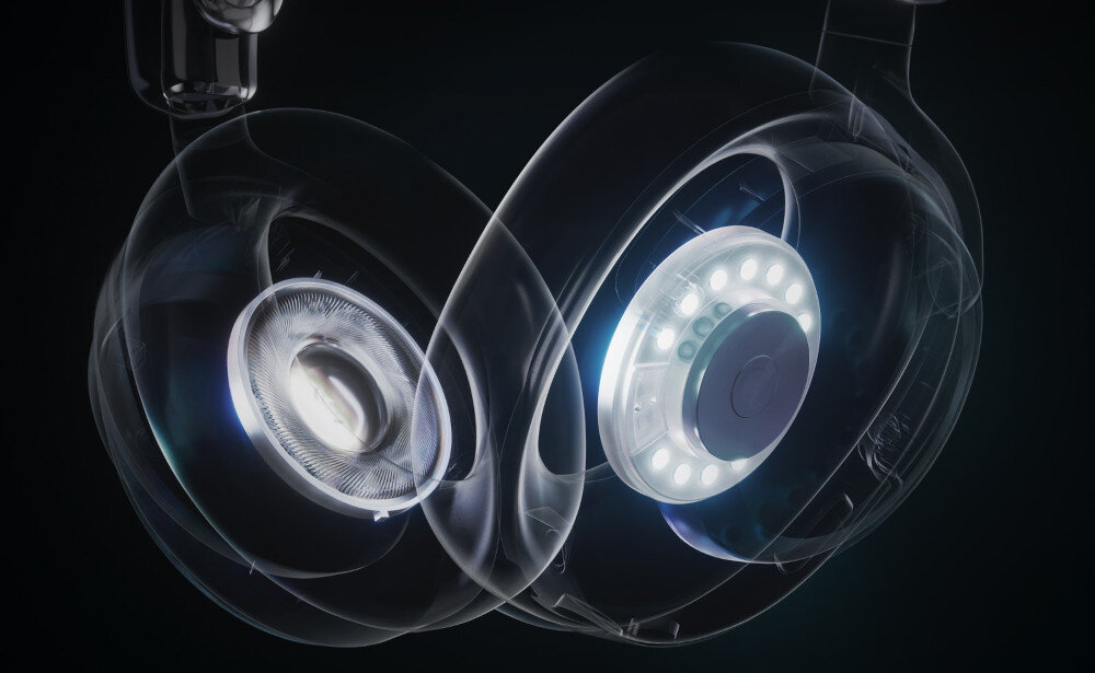 Słuchawki STEELSERIES Arctis Nova 7 Gen 2 neodymowe przetworniki dźwięk przestrzenny 360 stopni, przekrój słuchawek nausznych, przetworniki