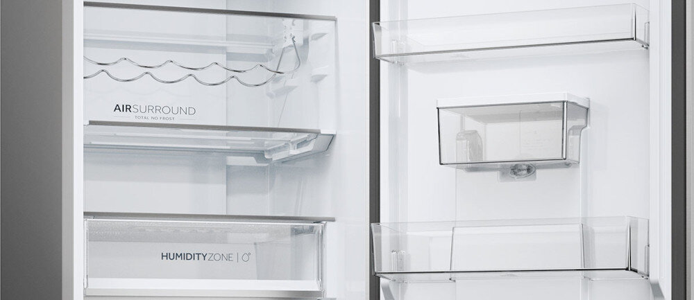 LODÓWKA HAIER HTW5618DWMG 3D szkło hartowane bezpieczne stabilne trwałe solidne półki