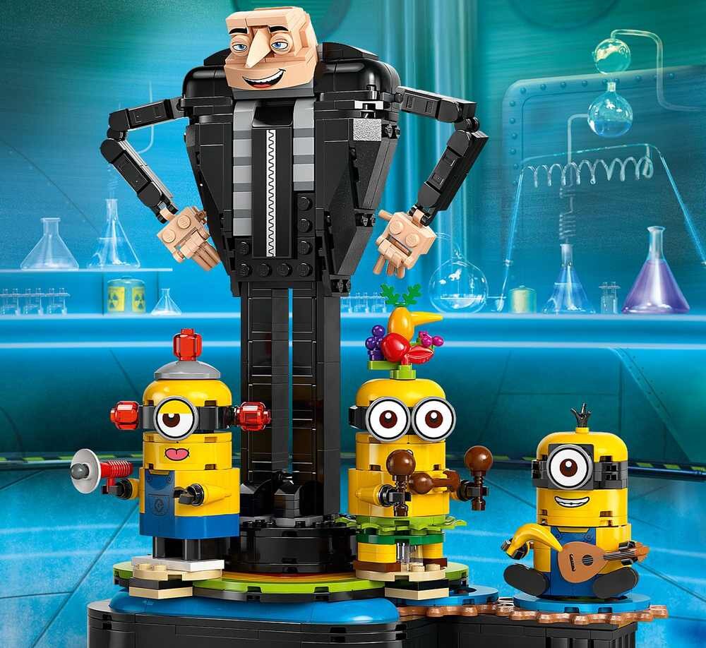 LEGO 75582 Despicable Me i Minions Gru i minionki z klocków figurka Gru