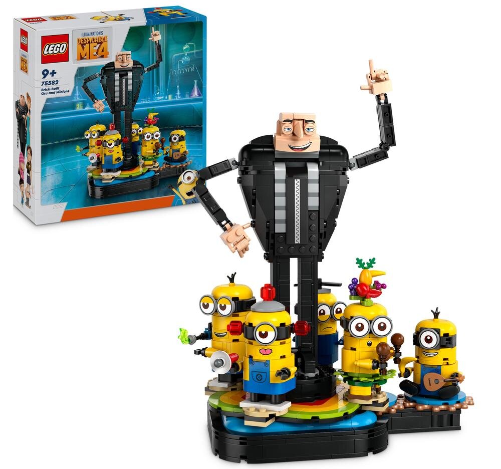 LEGO 75582 Despicable Me i Minions Gru i minionki z klocków Zestaw