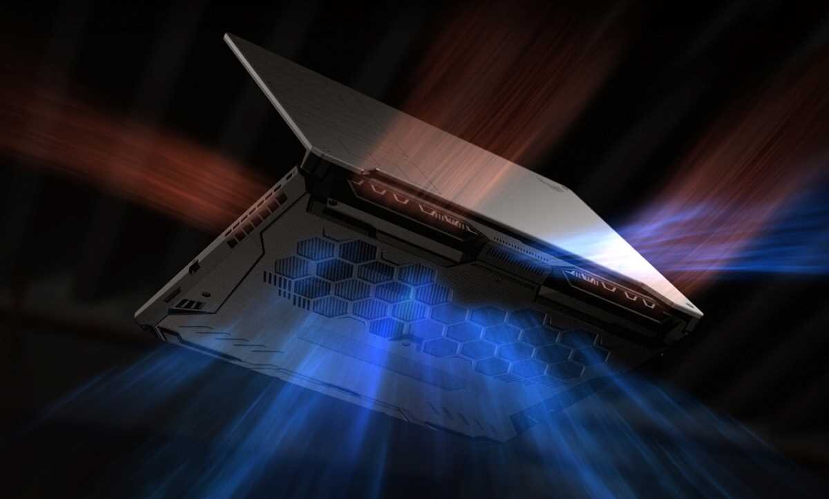 Laptop ASUS TUF Gaming A15 - Zaawansowany układ chłodzenia