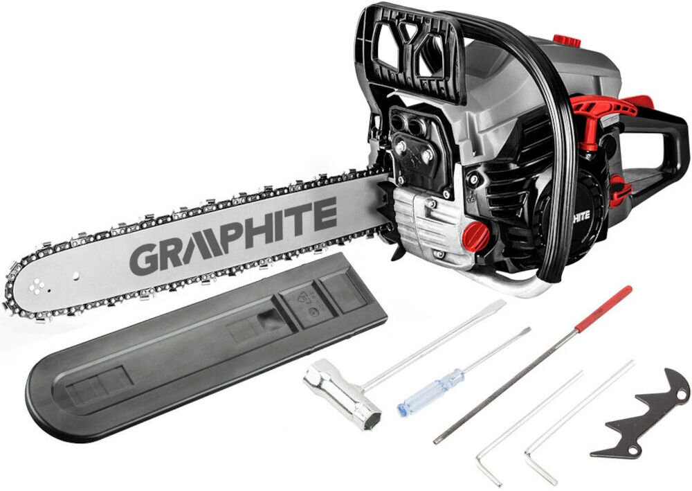 Piła spalinowa GRAPHITE 58G954 elementy zestaw