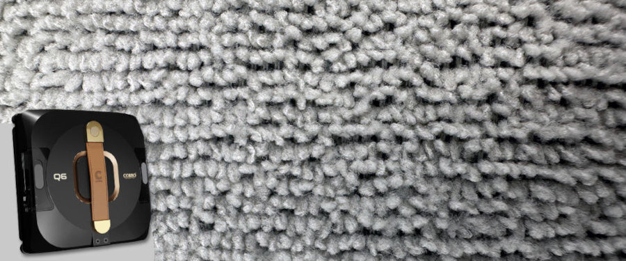 Robot do mycia okien COBBO Q6 Nakładka NanoTex CR ściereczka z nanowłókien bez pozostawiania smug i zacieków mikrostrukturalna retencji powierzchnie szklane lakierowane metalowe