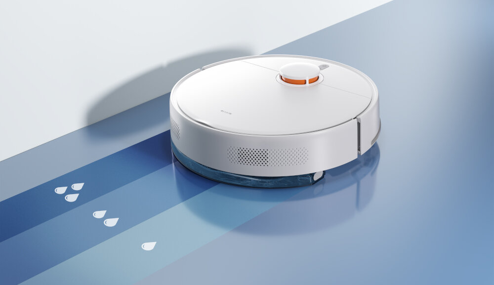 Robot sprzątający XIAOMI Vacuum S40C Odkurzanie i mopowanie odkurzanie i mycie na mokro regulacja przepływu kontroluje ilość wody aschnięte plamy i drobny pył.
