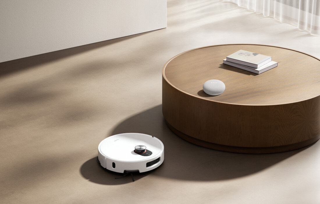 Robot sprzątający XIAOMI Vacuum 5 EU Biały dopasowanie do dywanów rozpoznaje dywany i automatycznie podnosi mop ochrona skuteczne odkurzanie