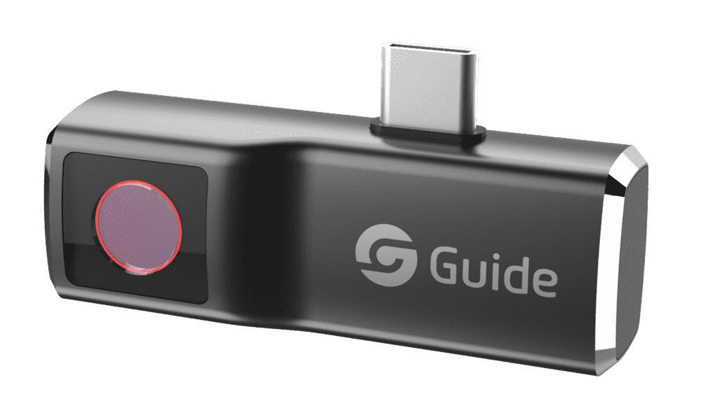 GUIDE SENSMART MobIR Air - kamera pod skosem od przodu na białym tle