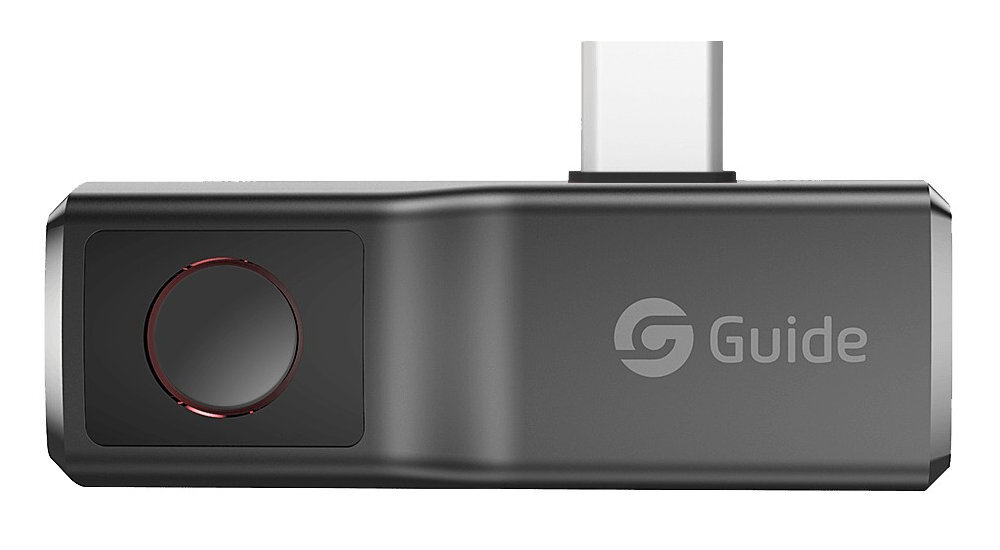 GUIDE SENSMART MobIR Air MobIR Air obrazowania termicznego dokładności do 0,06 °C Obraz wyświetlany jest w czasie rzeczywistym - kamera od przodu na białym tle