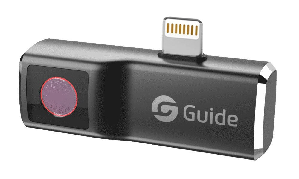 GUIDE SENSMART MobIR Air - kamera pod skosem od przodu na białym tle