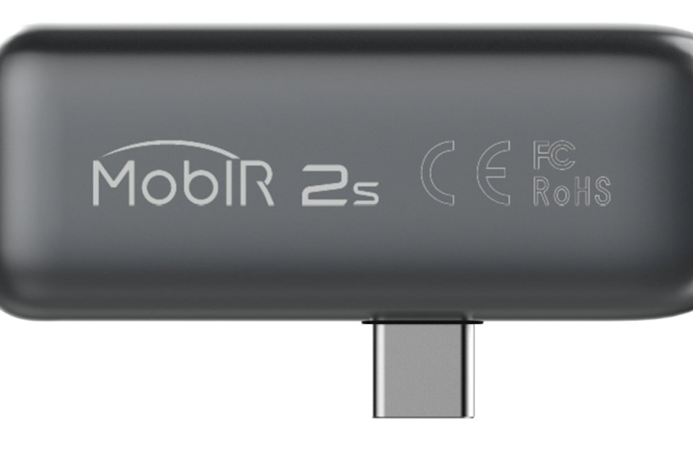 GUIDE SENSMART MobIR 2S M2SA GUIDE SENSMART MobIR 2S M2SA analizy temperatury czujnik podczerwieni 256 × 192 px automatycznemu ustawianiu ostrości - kamera od tyłu na białym tle