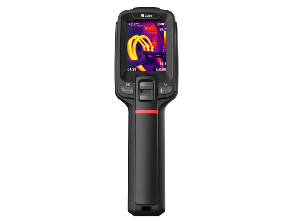 GUIDE SENSMART E1+ GUIDE SENSMART E1+ przemysłowych, budowlanych i serwisowych pomiar temperatury zakresie od -20°C do 550°C 194 x 62 x 76 mm wyświetlacz LCD 2,4