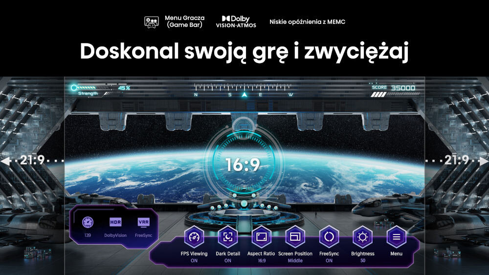 Telewizor HISENSE 85E7NQ - Game Bar