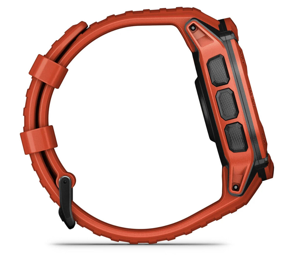Zegarek sportowy GARMIN <span>Instinct 2X Solar</span> ekran bateria czujniki zdrowie sport pasek ładowanie pojemność rozdzielczość łączność sterowanie krew puls rozmowy smartfon aplikacja