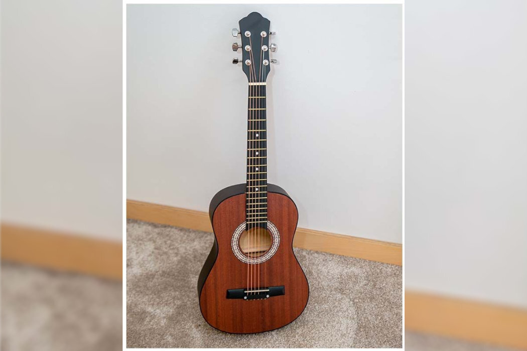 Gitara akustyczna NN AG 34 1/2 Ciemne drewno dzieci dorośli wytrzymała klasyczna mała nauka zabawa