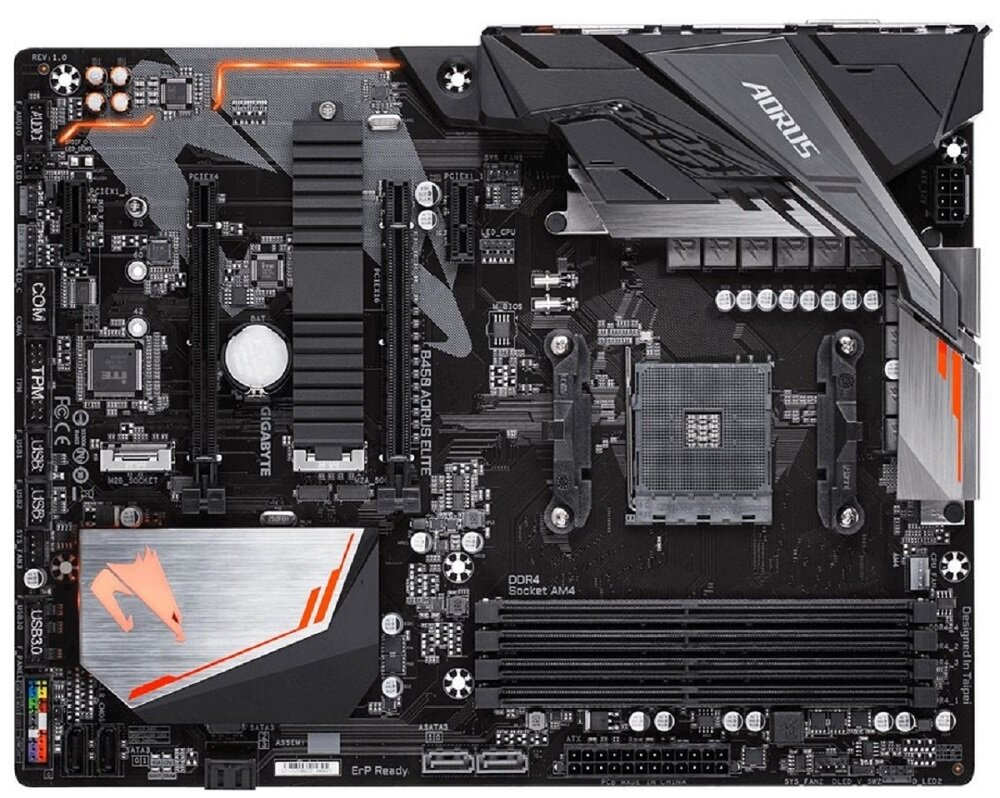 Płyta główna GIGABYTE B450 Aorus Elite V2 standard ATX dla graczy do biur