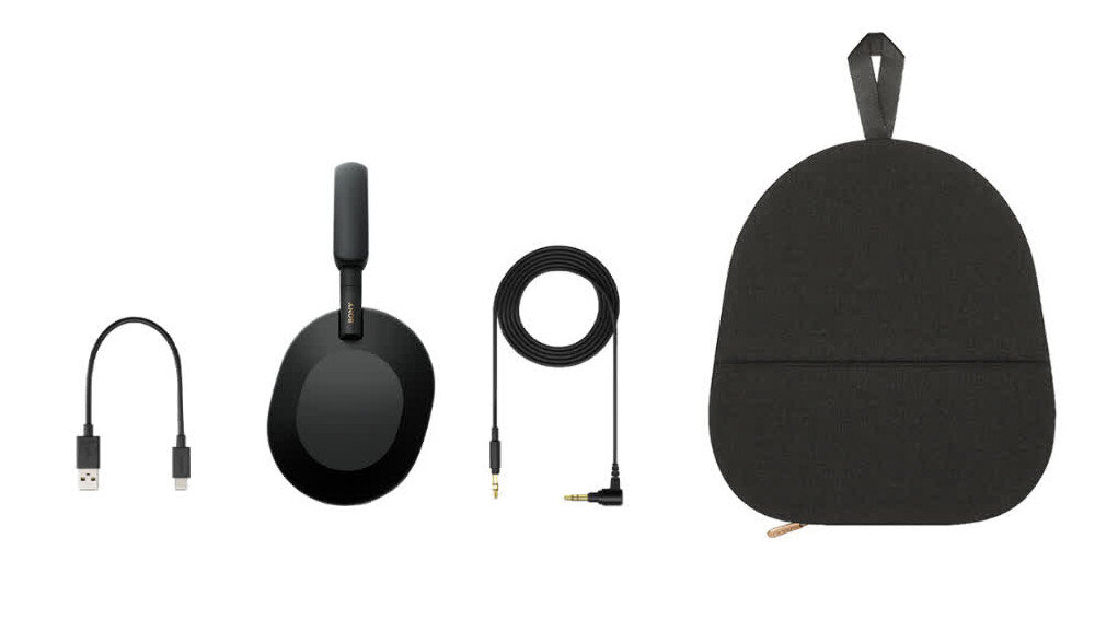 Słuchawki nauszne SONY WH-1000XM5 ANC zestaw