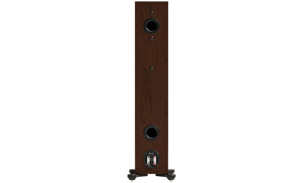 Podłogowa kolumna głośnikowa MONITOR AUDIO Bronze 300 7G wymiary 100,5x26,9x39,2 cm sklejka stabilna obudowa czysty dźwięk, kolumna od tyłu na białym tle