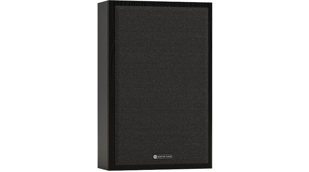 Kolumna głośnikowa MONITOR AUDIO Bronze On-Wall 7G smukła konstrukcja dwudrożna wysokiej jakości dźwięk, kolumna po skosie na białym tle