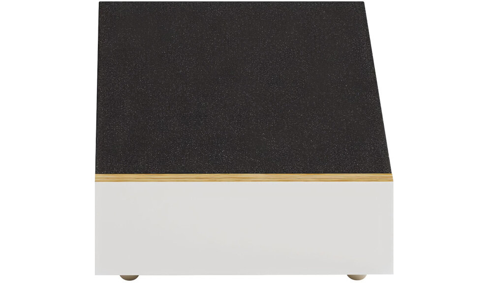 MONITOR AUDIO Bronze AMS 7G, obudowa MDF, trwałość, precyzyjne brzmienie, kolumna od frontu na białym tle