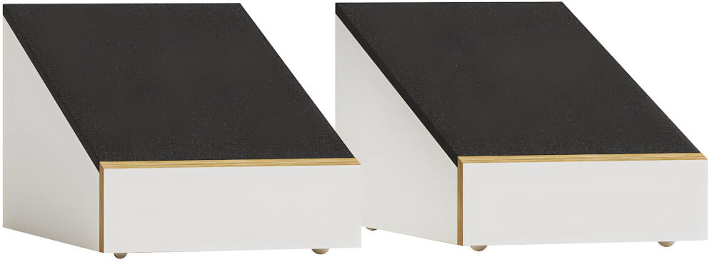 MONITOR AUDIO Bronze AMS 7G, głośnik wysokotonowy C-CAM, czysty dźwięk, szczegółowe brzmienie, kolumny po skosie na białym tle