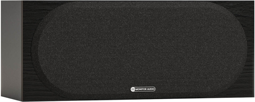 Głośnik centralny MONITOR AUDIO Bronze Centre 7G dwudrożna konstrukcja przetworniki C-CAM, kolumna po skosie na białym tle