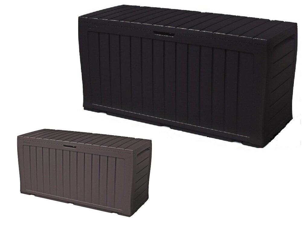 Skrzynia ogrodowa KETER Marvel Plus 270 L Antracytowy odporność na skrajne warunki atmosferyczne kolor się nie odbarwia wysoka wytrzymałość stelażu