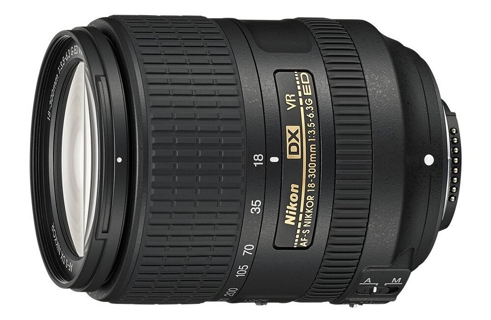 Nikkor AF-S DX 18-300mm f-3.5-6.3G ED VR optyka soczewki af autofocus przysłona ogniskowa bagnet montaż