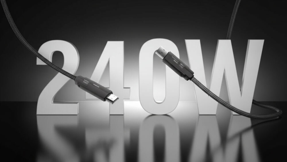 Kabel USB-C - HDMI 4SMARTS ComboCord USB4 HDMI 240W 1.5m Czarny USB4 240W szybki transfer 40Gb/s zasilanie laptopów i stacji roboczych, szybki transfer plików