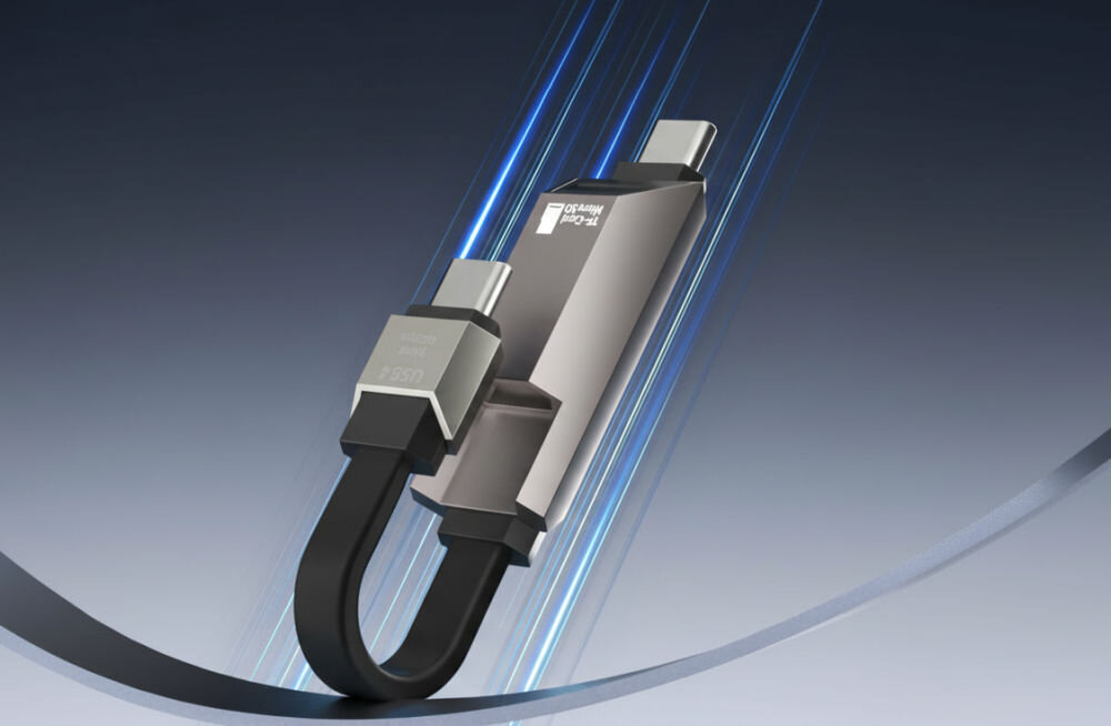 Kabel USB-C 4SMARTS Enterprise Storage USB 240W 6cm Graphit ultrakompaktowy 240W