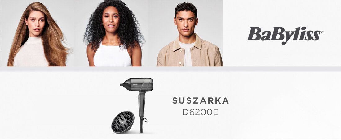 Suszarka BABYLISS Digital Titanium Shine D6200DE 1600W wygląd design prezentacja wizualizacja Zadbaj o swoje włosy!