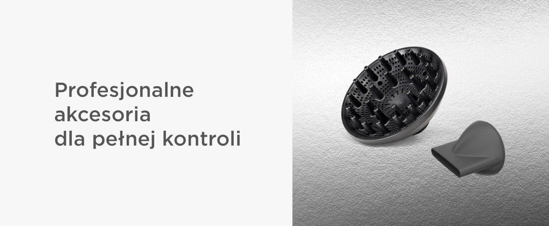 Suszarka BABYLISS Digital Titanium Shine D6200DE 1600 dla pełnej kontroli Smukła dysza koncentratora precyzja modelowanie dyfuzor loki i fale stylizacja